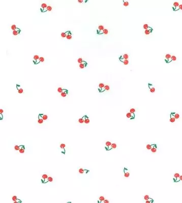 Buy Printed Polycotton Craft Fabric Material - CHERRIES • 1.99£