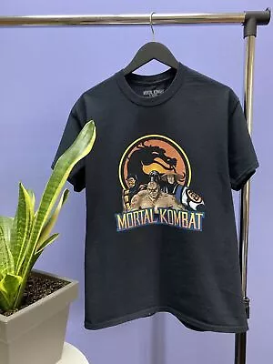 Buy Mortal Kombat Klassic Logo T Shirt Size S Movie Game Small Crewneck Tee • 68.78£