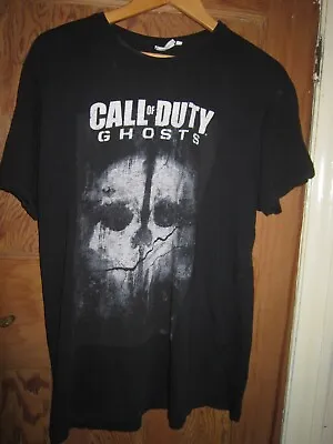 Buy Call Of Duty Ghosts Mans Gamer T Shirt,black Size Xl • 7.99£