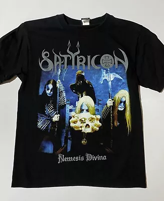 Buy SATYRICON - Nemesis Divina T-SHIRT Mens Size S Black Metal MT12 • 18.96£
