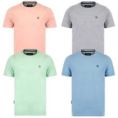 Buy Kensington Eastside Ringer T-Shirt Men's Cotton Jersey Crew Neck Top Tee Pastel • 8.99£