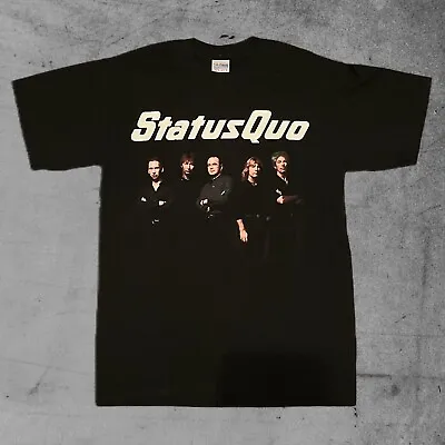 Buy Vintage Gildan Ultra Cotton Status Quo 2003 Tour Black Graphic T-shirt Medium  • 19.99£