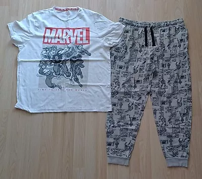 Buy Mens Long Pyjama PJ Set Size XL Marvel Comics Avengers Design • 5.99£