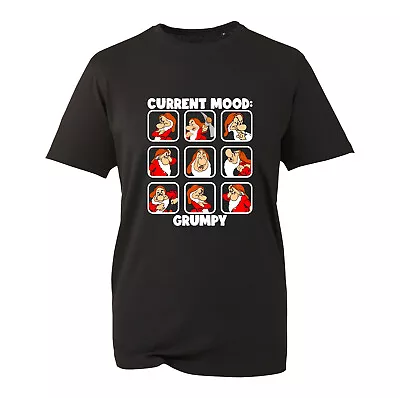Buy Current Mood Grumpy Novelty T-Shirt, Funny Cartoon Grumpy Kids Unisex Adults Top • 12.99£