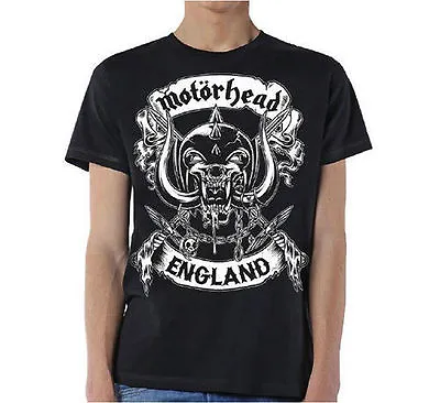 Buy Motörhead Crossed Swords England Crest Official Merchandise T-shirt M/L/XL New • 21.20£