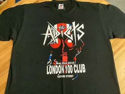 Buy THE ADICTS T Shirt Size Large 100 Club Gig London 2010.Punk Rock Oi! The Dickies • 19.99£