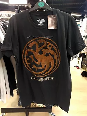Buy GAME Of THRONES Mens Primark Licensed T-Shirt With Gold Sigil Logo Size S • 15.56£