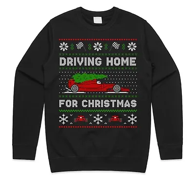 Buy Formula Racing Driving Home For Christmas Jumper Sweatshirt Sainz Hamilton Lando • 25.99£