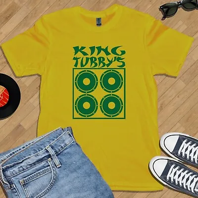 Buy KING TUBBY'S TRIBUTE T-SHIRT (Tubby Perry Reggae Dub Sound System Roots Carnival • 13.99£
