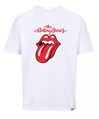 Buy Rolling Stones T Shirt White Unisex Retro Rock Top Various Sizes • 12.99£