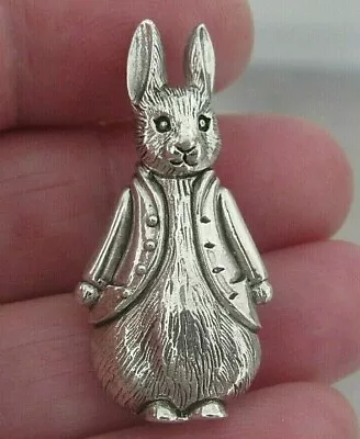 Buy Sterling Silver Peter Rabbit Beatrix Potter Brooch Pin Delightful Jewellery • 36£