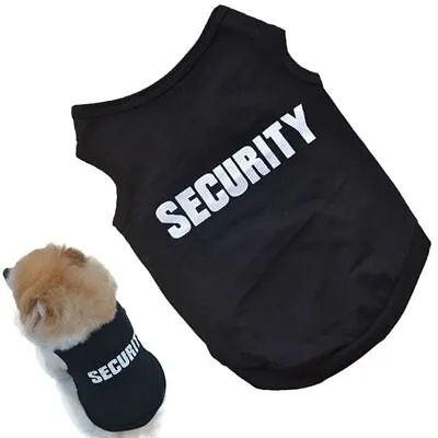 Buy Security Printed Cute Printed Cotton Pet Dog Puppy Vest T Shirt Dogs Dress • 3.50£