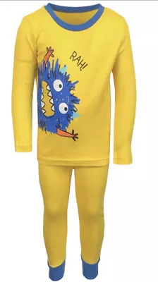 Buy Boys Kids Yellow Monster Pyjamas • 11.99£