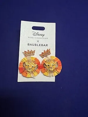 Buy Disney Parks 2023 Lion King SIMBA BAUBLEBAR Earrings New • 106.09£