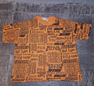 Buy Billie Eilish XL T Shirt Size 18-20 Orange  • 9.99£