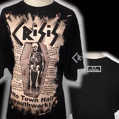 Buy Crisis No Town Hall 100% Unique  Punk  T Shirt Xxxl Bad Clown Clothing • 16.99£
