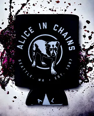 Buy Band Tour Merch Alice In Chains “Mutt” Koozie Black Brand New • 10.53£