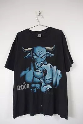 Buy Vintage 1998 The Rock U Smell What The Rock Is Cookin T Shirt XL WWF Wrestling • 85.49£