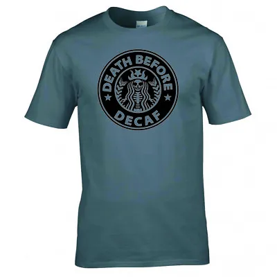 Buy Death Before Decaf T-shirt • 12.99£