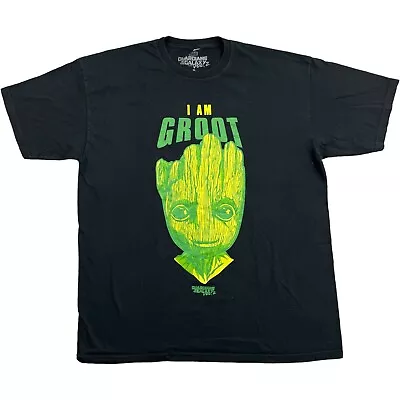 Buy Guardians Of The Galaxy T Shirt XL Black I Am Groot Graphic Film Tv Tee XL • 22.50£