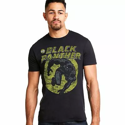 Buy Marvel Mens The Black Panther T-shirt Black  S - XXL Official • 10.49£