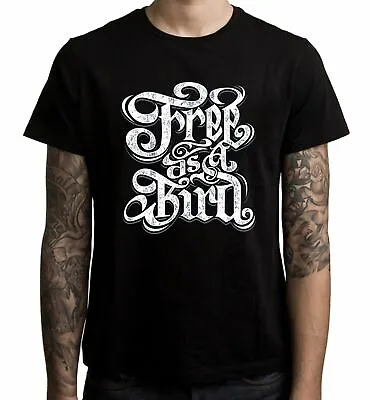 Buy Free As A Bird Men's T-Shirt - Freebird Lynyrd Skynyrd Southern Rock • 14.95£