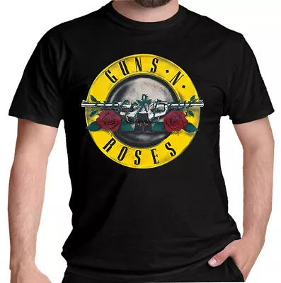 Buy Guns N Roses T Shirt Classic Logo OFFICIAL Rock Licensed Tee Black New S - 5XL • 14.94£