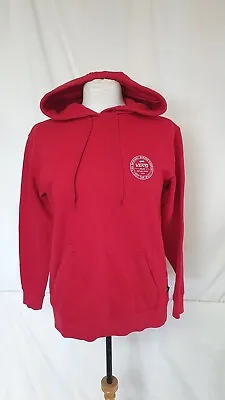 Buy Mens Hoodie VANS, Red, Size XS, Cotton, 38  Chest,  25  Length, 0806 • 25£