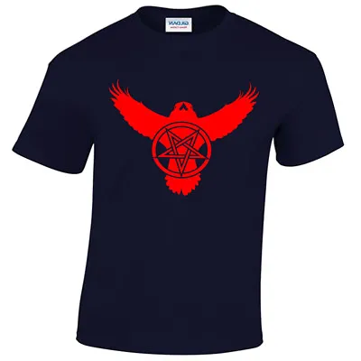 Buy Crow Pentagram T-Shirt Mens S-5XL Biker Metal Rock Goth Raven Satanic Satanist • 12.95£