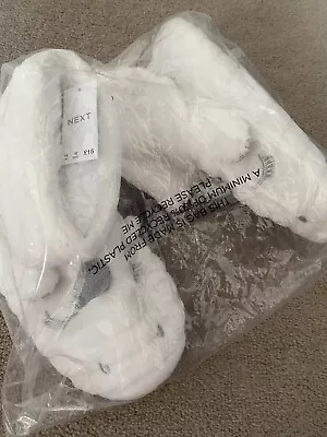 Buy Girls NEXT White Unicorn Slipper Boots. UK Size 13 BNWT 🦄 • 7.99£