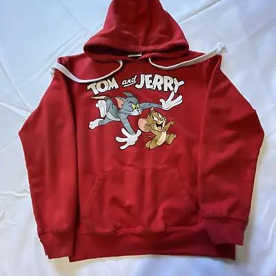 Buy Tom And Jerry Mouse Chase Youth Size XS (1) Red Graphic Hoodie • 6.30£