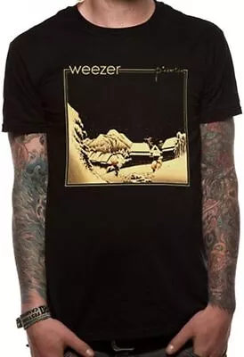 Buy Officially Licensed Weezer Pinkerton Mens Black T Shirt Weezer Classic Tee • 14.50£