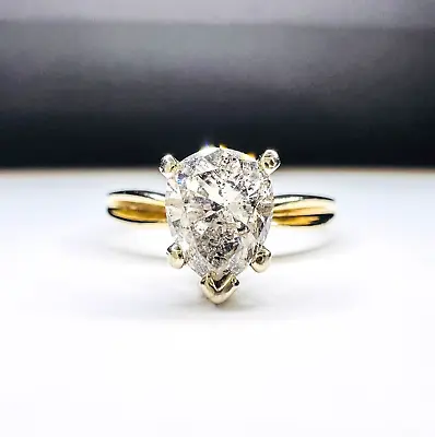 Buy 12k Gold Diamond Ring 1 Carat T.W. Sz 7.25 Solitaire Engagement Anniversary Gift • 1,436.39£