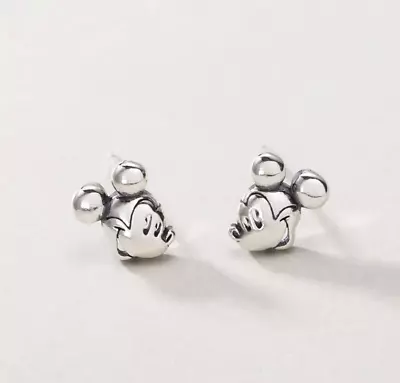 Buy Disney Mickey Mouse Silver Stud Earrings Jewellery Minnie Mouse Cute Gifts UK • 4.69£