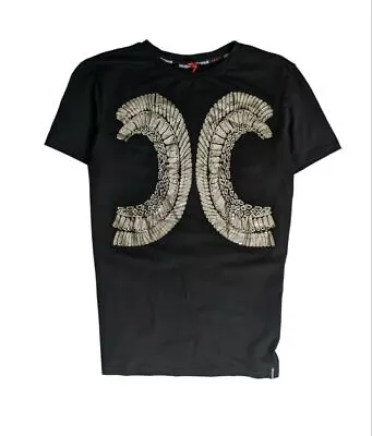 Buy ROBERTO CAVALLI Mirror Snake Print Short Sleeve T-Shirt • 64.55£