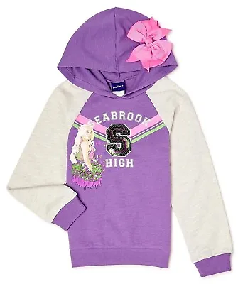 Buy Disney Zombies Girls Costume Hoodie Sweatshirt 3D Bow Addison Wolf Pack Sz 10-16 • 24.60£