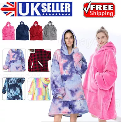 Buy Hoodie Blanket Oversized Big Hooded Ultra Plush Sherpa Giant Sweatshirt Blanket • 10.53£