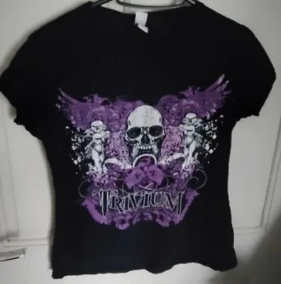 Buy Trivium T Shirt Rare Rock Metal Band Merch Tee Ladies Size Medium Black • 14.50£