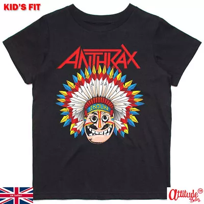 Buy Anthrax Kids Tee Shirt-Anthrax War Dance-Official-Children's Anthrax Tee Shirts • 14£