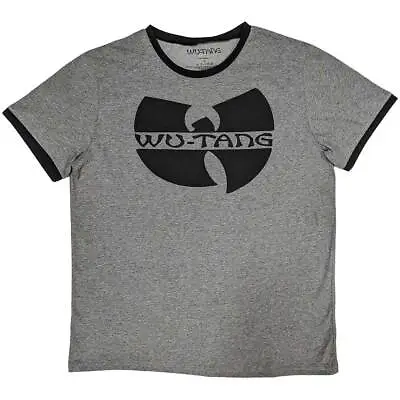 Buy Wu-Tang Clan Unisex Ringer T-Shirt: Logo - Grey Cotton • 17.99£
