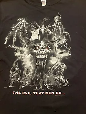 Buy Iron Maiden Tour Shirt Women’s Large Black 2013 The Evil That Men Do Heavy Metal • 18.89£