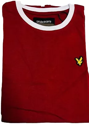 Buy Lyle And Scott Crew Neck Short Sleeve T-shirt Contrast Collar • 8.99£