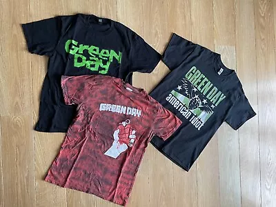 Buy 3 X MENS GREEN DAY T-SHIRTS Size Large • 8.50£