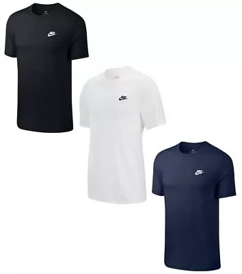 Buy Men's Nike Logo T-Shirt, Top Cotton Tee - Retro Vintage Branded Sports Gym • 12.99£