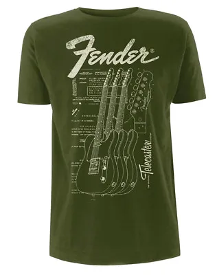 Buy Fender Telecaster T-Shirt OFFICIAL • 16.29£