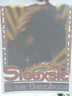 Buy Siouxsie & The Banshees  Vintage T-shirt Transfer Genuine Original Rare 1980s • 29.95£