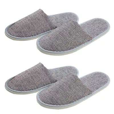 Buy  2 Pair Travel Slippers Hotel Single Use Guest House Shoes Disposable Pedicure • 10.18£