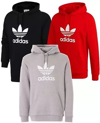 Buy Adidas Originals Trefoil Mens Hoodie Gym Running Pullover Full Sleeve Hoodie • 34.99£