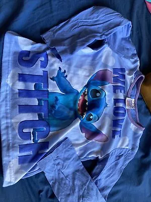 Buy Girls Stitch Pyjamas Disney Character Nightwear 5-6 Years • 2.99£