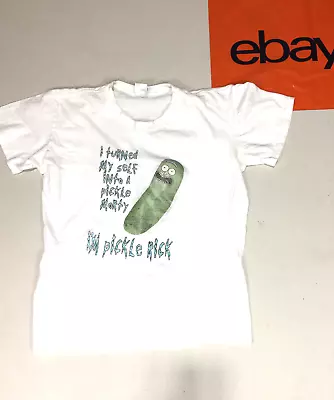 Buy T-shirt, Rik & Morty Pickle, Size S/M, White • 3.99£